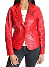 Women Genuine Leather Blazer Coat WB 29 SkinOutfit